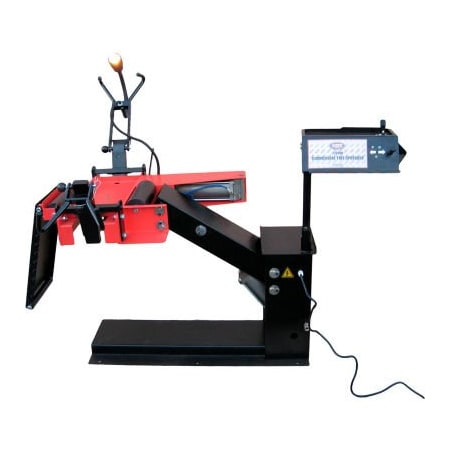 Ame Intl AME International Pneumatic Truck Tire Spreader with Pneumatic Lift, Heavy Gauge Steel, Red 73200